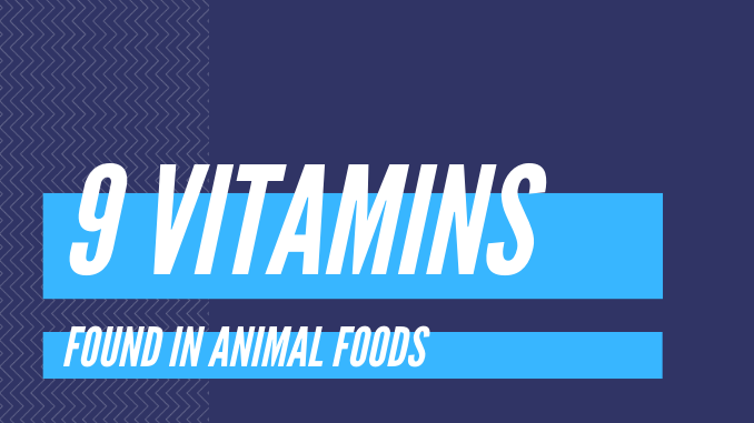 vitamins found in animal foods